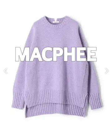 [택 포함 새상품] MACPHEE 라무 캐시미어 크루넥 풀오버