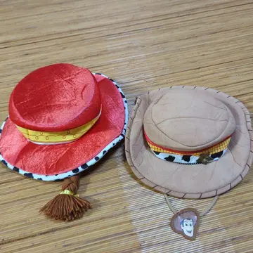 캐릭터 모자 빨간색과 브라운 태슬 포함