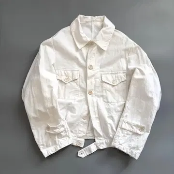 70's 이탈리아 해군 마린 자켓 화이트 vintage 레어 군용