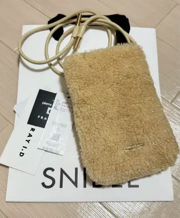 FRAY I.D pierre cardin 스마트폰 숄더 퍼 백