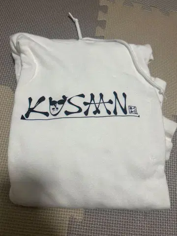 쿠사안 후드티 M 화이트
