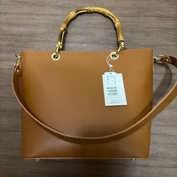 BEVINI 브라운 소가죽 2way 숄더백