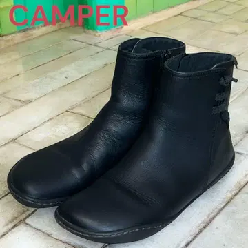 새상품급 인기 모델 캠퍼 페우카미 앵클부츠 블랙 23cm