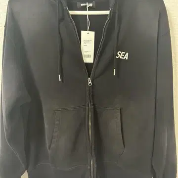 SULFUR DYEING LOGO ZIP SWEATSHIRT
