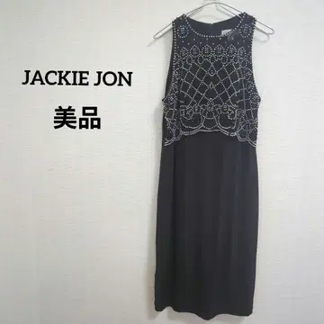 JACKIE JON 블랙 슬리브리스 원피스 14 비즈