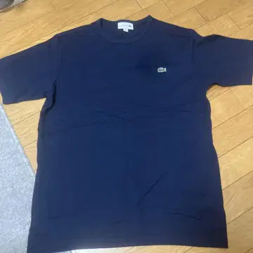 LACOSTE 클래식 핏 네이비 T셔츠