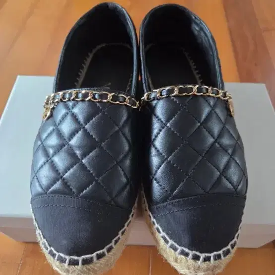 Chanel Quilting Chain Espadrilles 36