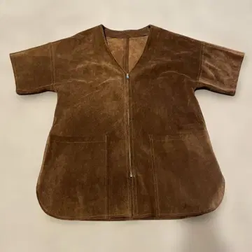 스웨이드 leather 셔츠 베스트