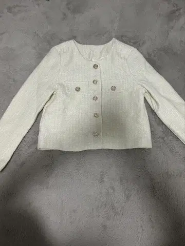 아이보리 노카라 자켓