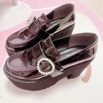 DEAR MY LOVE 블랙 통굽 펌프스