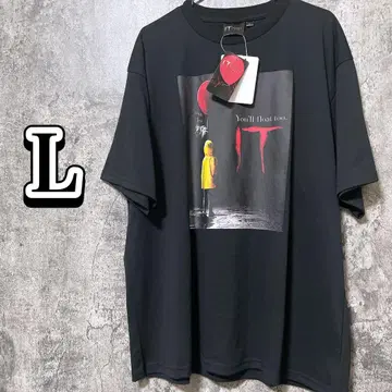 새상품 영화 서양화 호러T셔츠 IT 페니와이즈 블랙 L사이즈