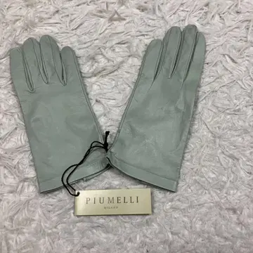 PIU MELLI MILANO 페퍼민트 그린 라무 가죽 장갑