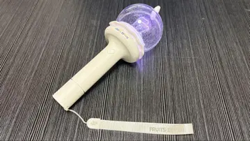 화이트 응원봉 구체형 발광