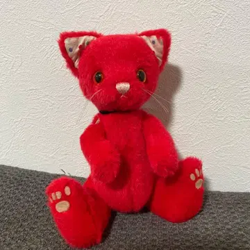 후지타 리에 므규 베아 테디베어 아티스트 고양이 봉제 인형 m10