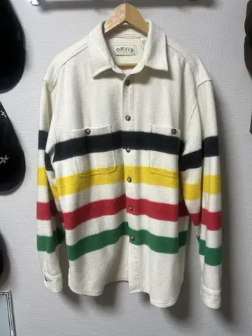 90s ORVIS 허드슨 베이 컬러 셔츠 L
