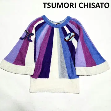 TSUMORI CHISATO 츠모리치사토 모헤어 알파카 혼방 돌먼 니트
