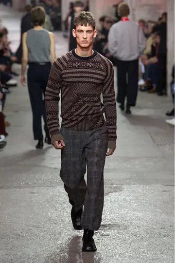 DRIES VAN NOTEN A/W 2017-2018 런웨이 니트 L