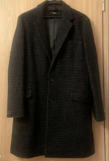 MORGAN HOMME 트위드 코트 M 블랙 그레이