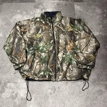 [ 최종 가격 ] 리얼트리사 패딩 자켓 밑단 드로우 L 사이즈 자수 로고