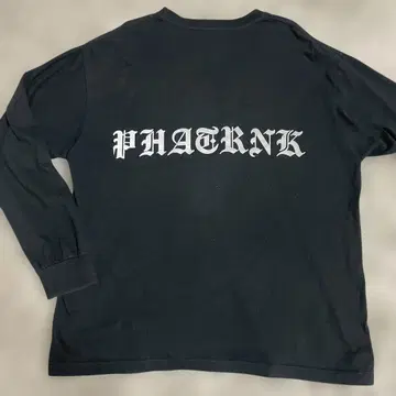 PHATRNK 팻랭크 블랙 롱T 긴팔 L
