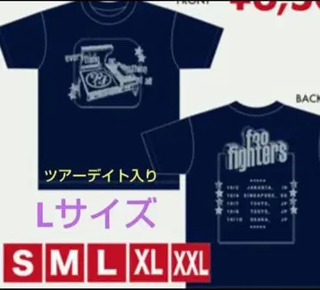 미사용 새상품 foo fighters 푸 파이터즈 투어 T셔츠 L