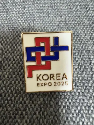 오사카 간사이 만박 EXPO2025 한국관 핀배지 화이트 한국 파빌리온