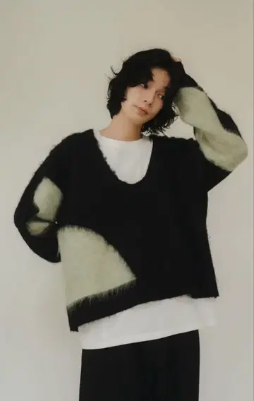 knuth marf Uneckknit pullover blackgreen