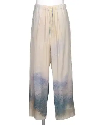 YOKE 25ss LANDSCAPE PRINTED EASY PANTS