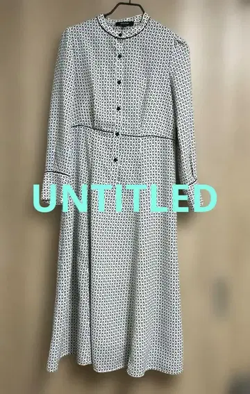 UNTITLED 기하학 패턴 롱 원피스