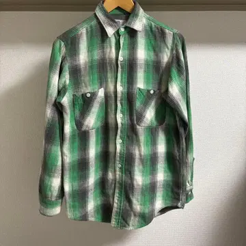 50s 60s 헤비 플란넬 셔츠 빈티지 쉐도우