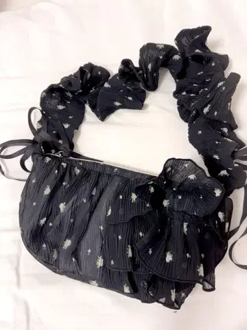 merry jenny flower 크로스 바디백 블랙