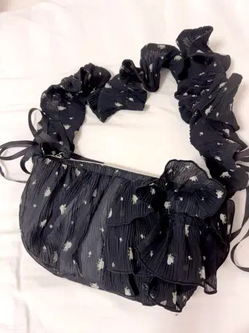 merry jenny flower 크로스 바디백 블랙