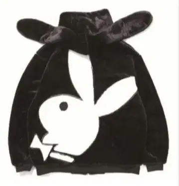 [ 새상품 ] SEQUENZ x PLAYBOY 남성용 퍼 블루종 M 블랙