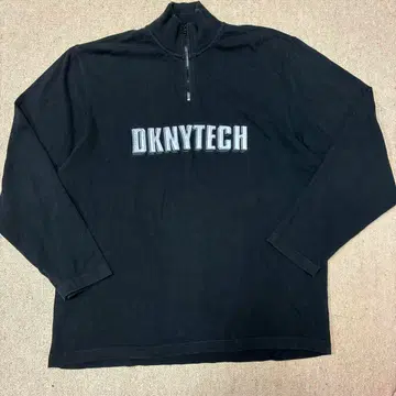 DKNY HALF ZIP SWEAT 'DKNYTECH' BLACK