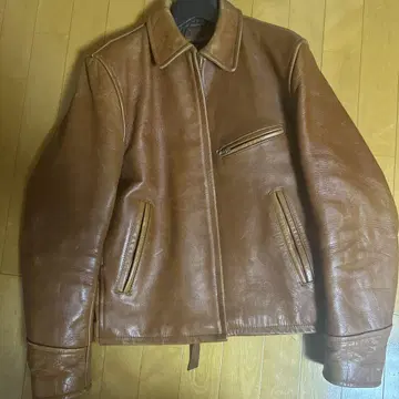 Indian Motorcycle 천연 가죽 레더 자켓 40