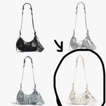 Moon Shape Biker Bag 화이트