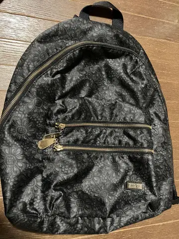 ANNA SUI 안나수이 꽃무늬 디자인 백팩 블랙
