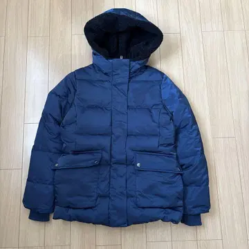 BANANA REPUBLIC 후드 부착 다운 자켓 XXS 네이비