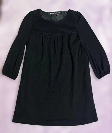 MARY QUANT LONDON 긴팔 무릎 기장 원피스 블랙 새상품급