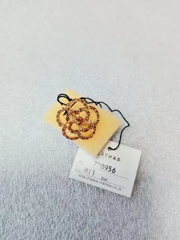 새상품 CLATHAS 클레이사스 반지 링 골드 빅 까멜리아