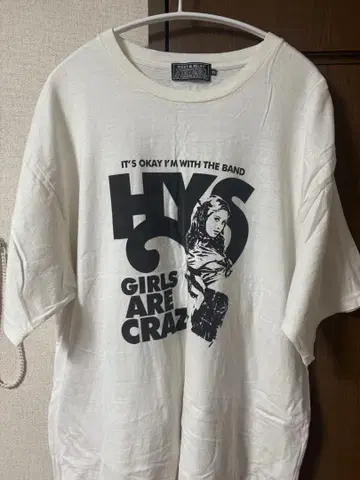 HYSTERIC XL 화이트 T셔츠