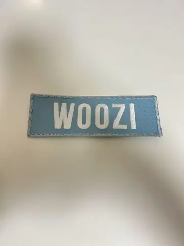 SEVENTEEN WOOZI 와펜 배지 네이비