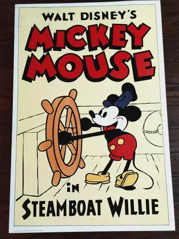 디즈니 포스터 영화 증기선 윌리 미키마우스 초대 미키