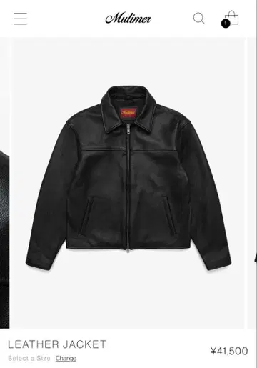 Mutimer 블랙 가죽 자켓