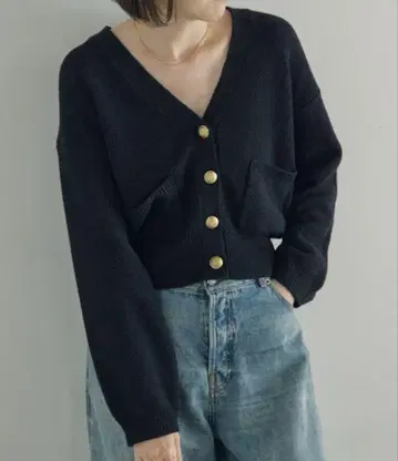 BABYLONE 네이비 니트 가디건