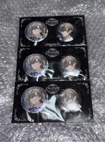 니지산지 카나에 ChroNoiR 6주년 캔뱃지 3점 세트