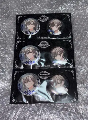 니지산지 카나에 ChroNoiR 6주년 캔뱃지 3점 세트