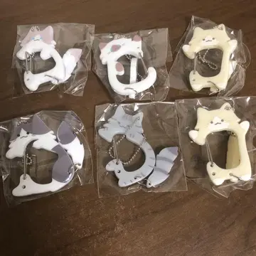 꼬리 살랑살랑 냥코 카라비너2 크림 샴 사바토라 하치와레