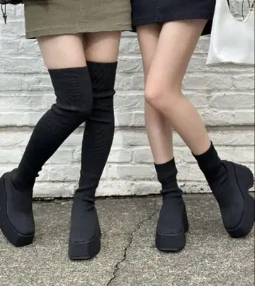 스트레치 삭스 부츠