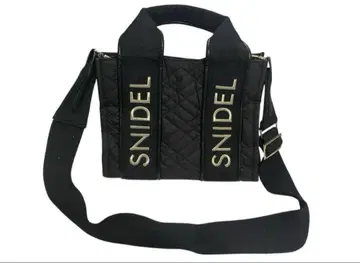 SNIDEL 퀼팅 로고 숄더백 토트백